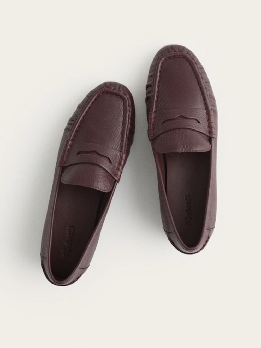 Madewell Ashley Ruched Loafer in Leather